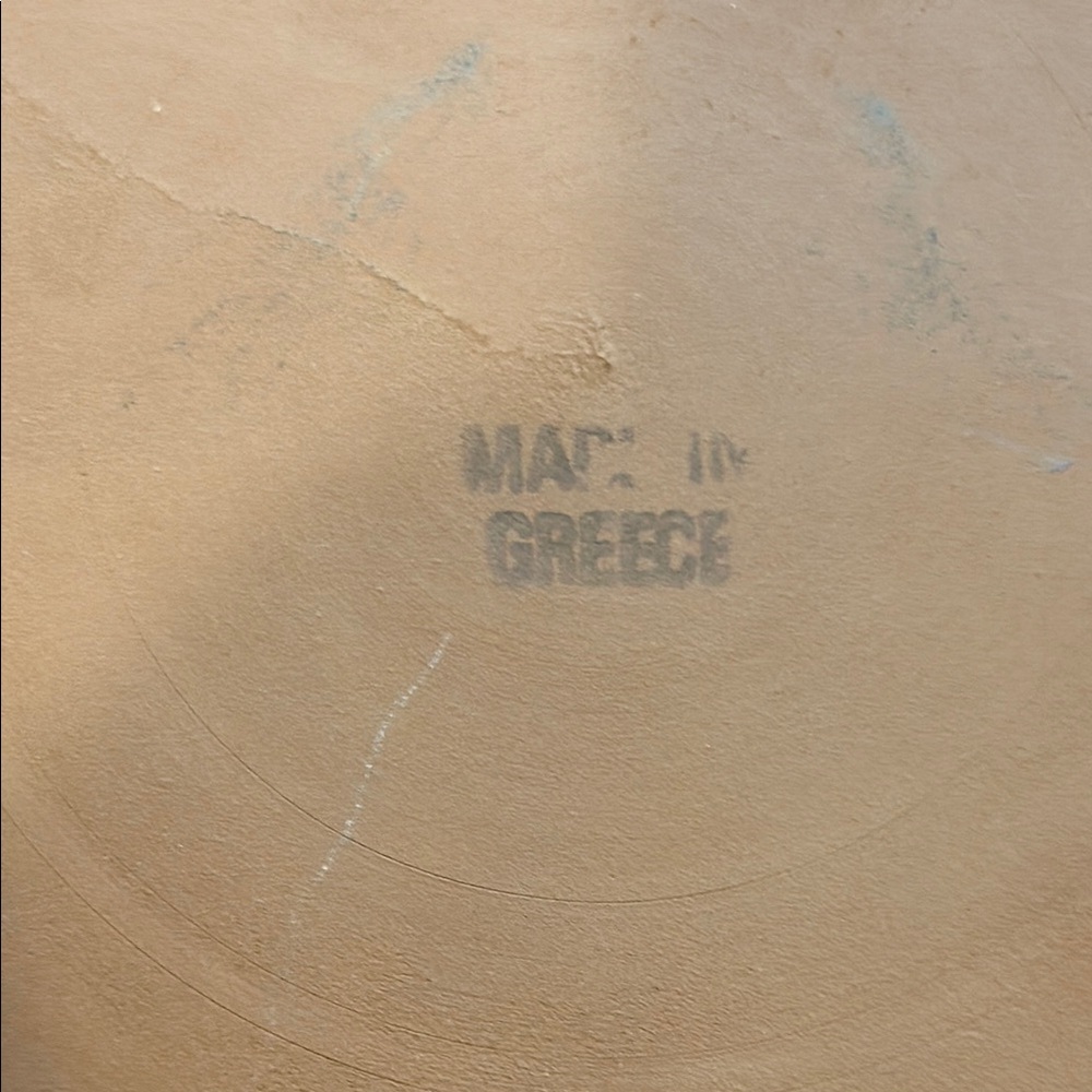 Vintage Terracotta Greek Decorative Plate Souvenir Mythology Gods Goddess (Made - Picture 4 of 12
